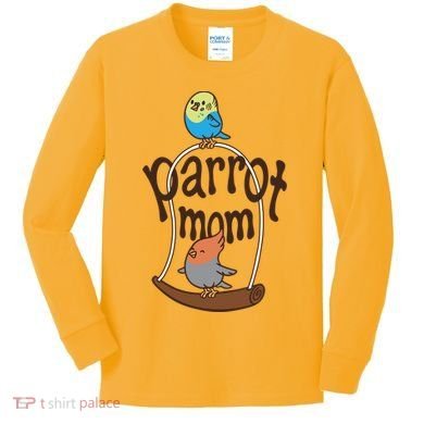 Parrot Mom Kids Long Sleeve Shirt