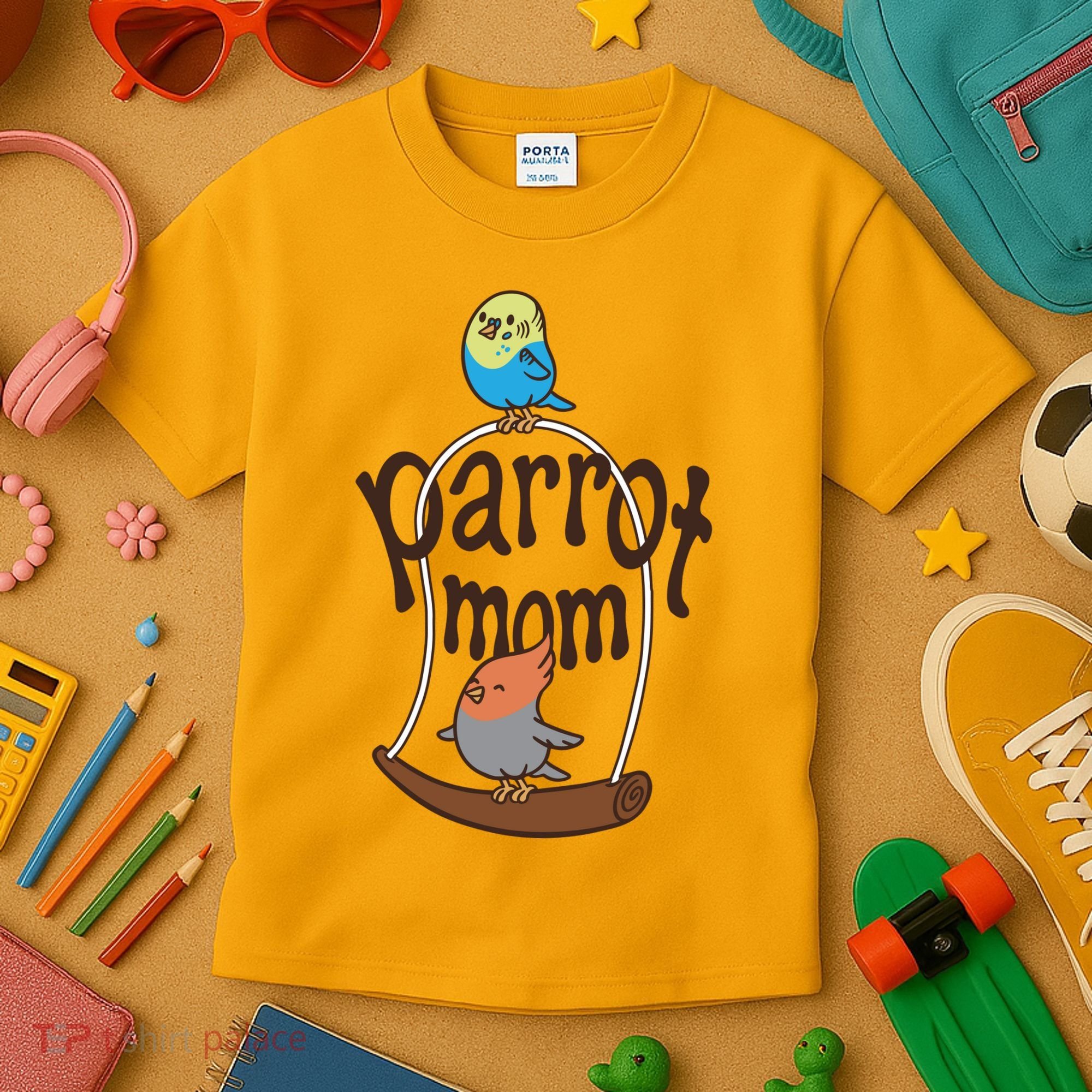 Parrot Mom Kids T-Shirt