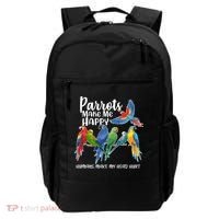 Parrots Make Me Happy Human Make My Head Hurt Backpack thumb 0