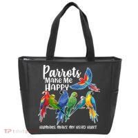 Parrots Make Me Happy Human Make My Head Hurt Tote Bag thumb 0