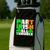 Part Irish All Trouble Golf Towel thumb 2