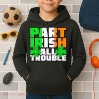 Part Irish All Trouble Kids Hoodie thumb 2