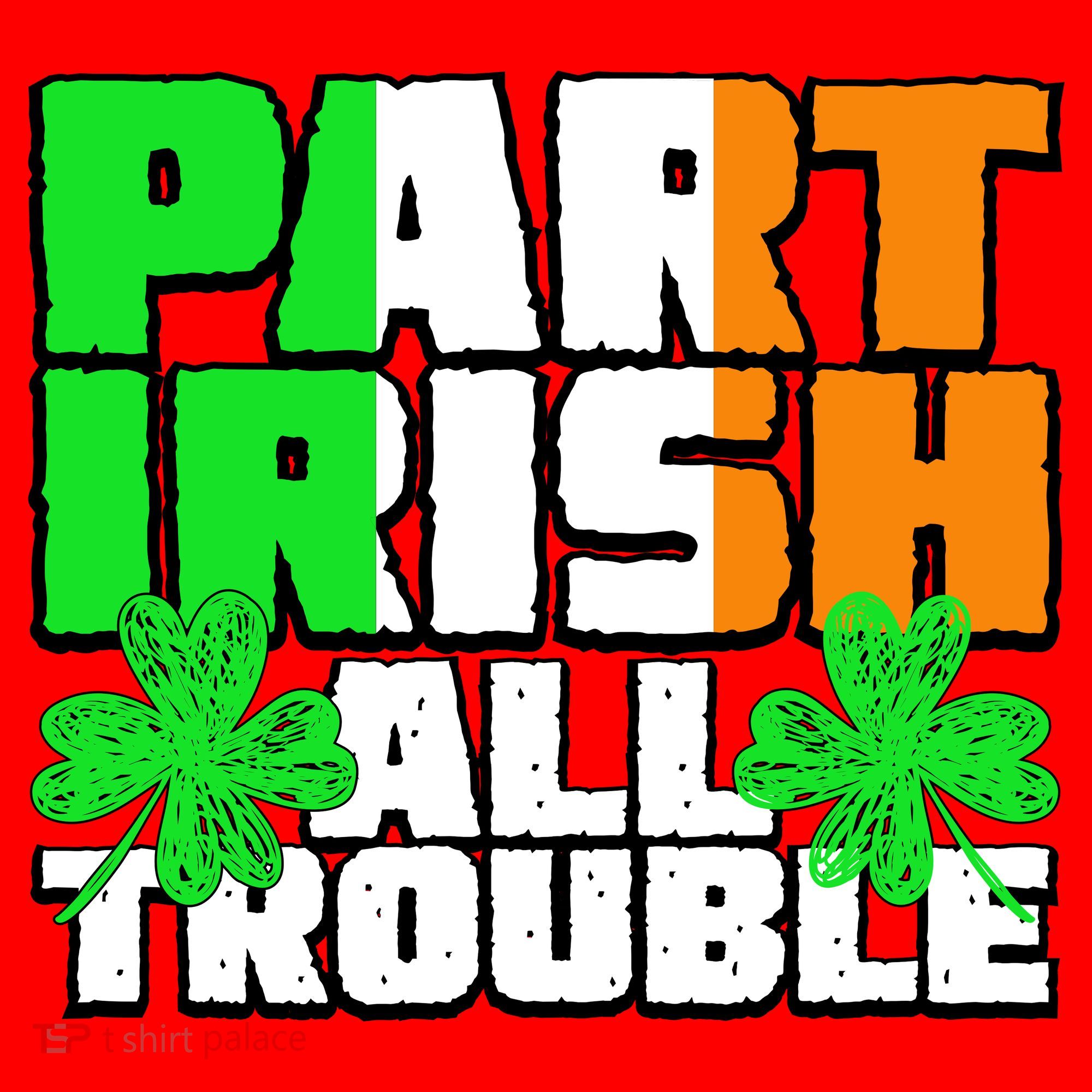 Part Irish All Trouble Santa Hat