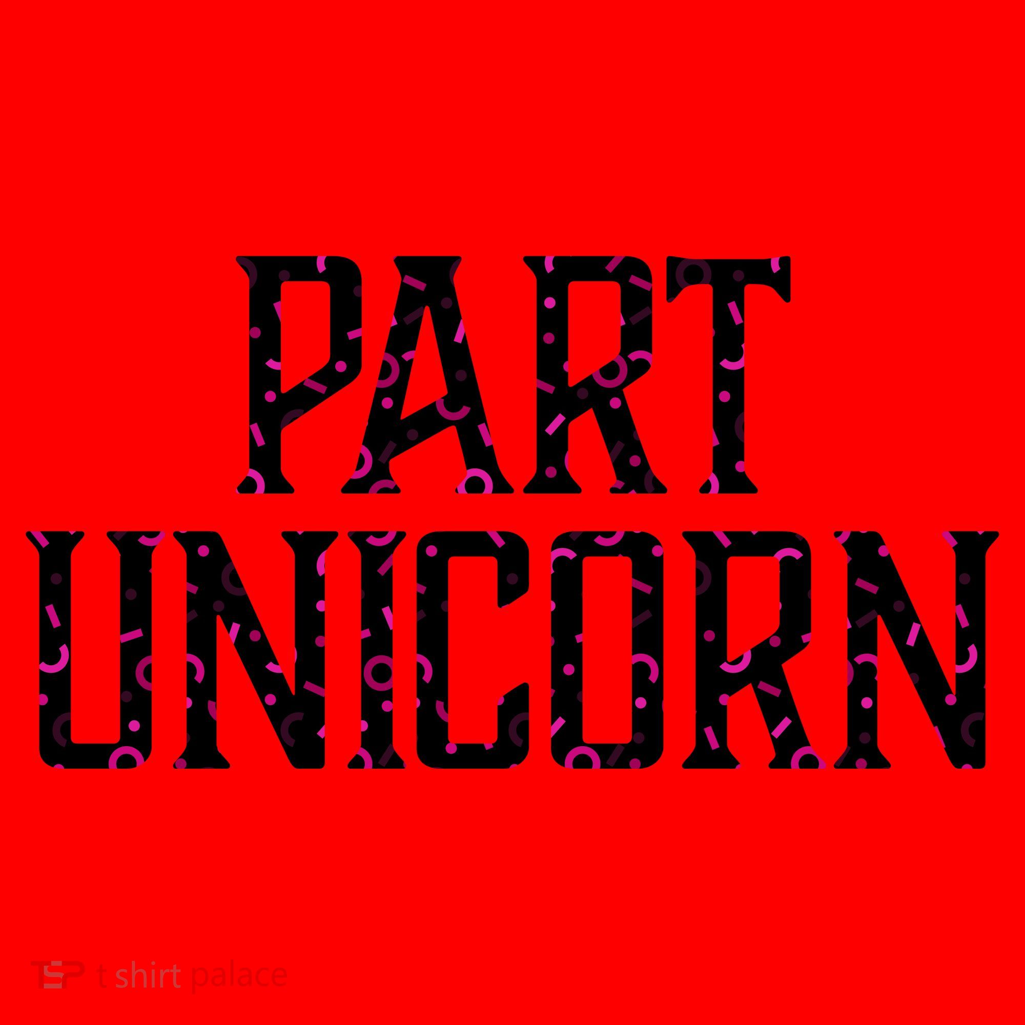 Part Unicorn Santa Hat