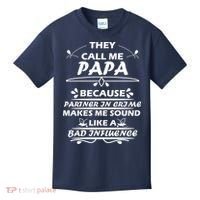 Partner And Crime Papa Kids T-Shirt thumb 0