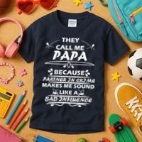 Partner And Crime Papa Kids T-Shirt thumb 3
