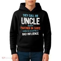 Partner In Crime Uncle Kids Hoodie thumb 4