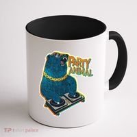 Party Animal - DJ Bear Coffee Mug thumb 1