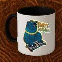 Party Animal - DJ Bear Coffee Mug thumb 2
