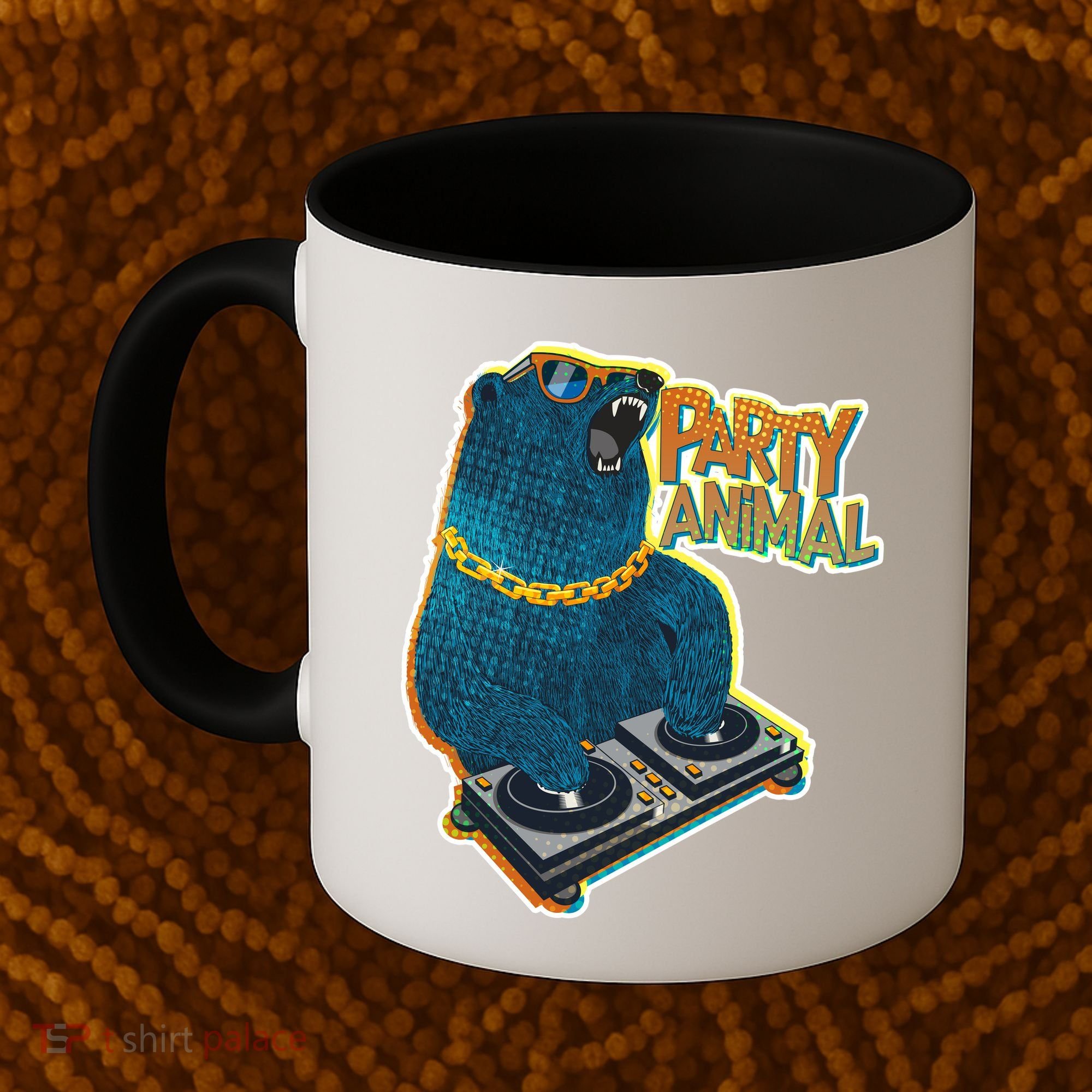 Party Animal - DJ Bear Coffee Mug
