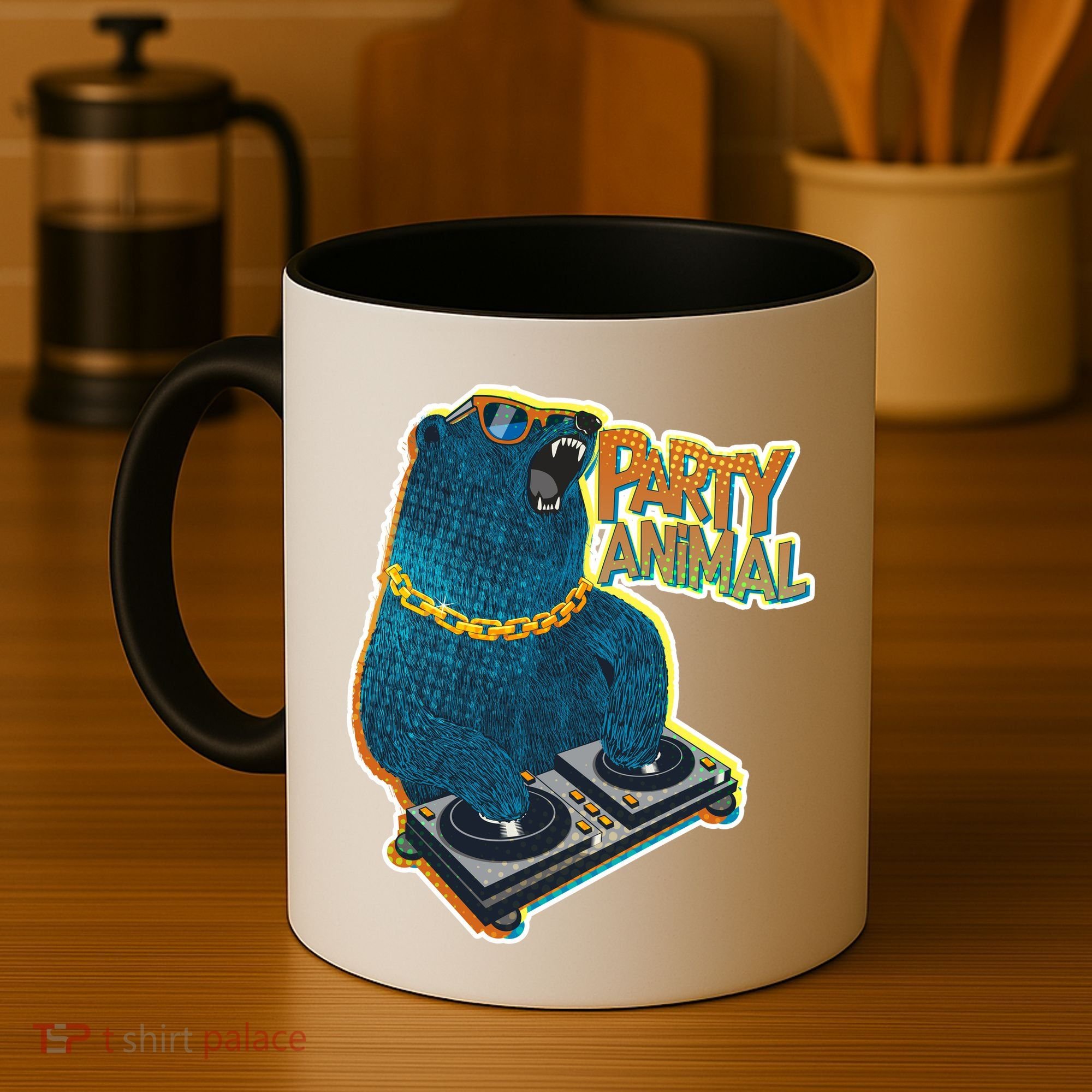 Party Animal - DJ Bear Coffee Mug