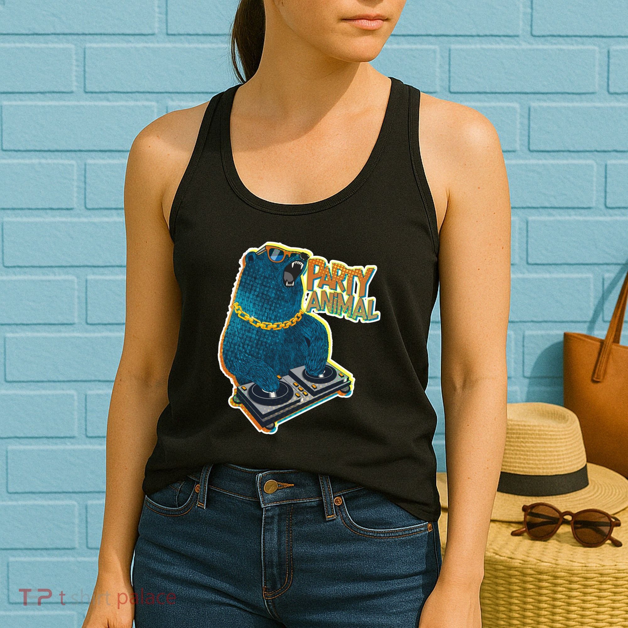 Party Animal - DJ Bear Women's Tank Top