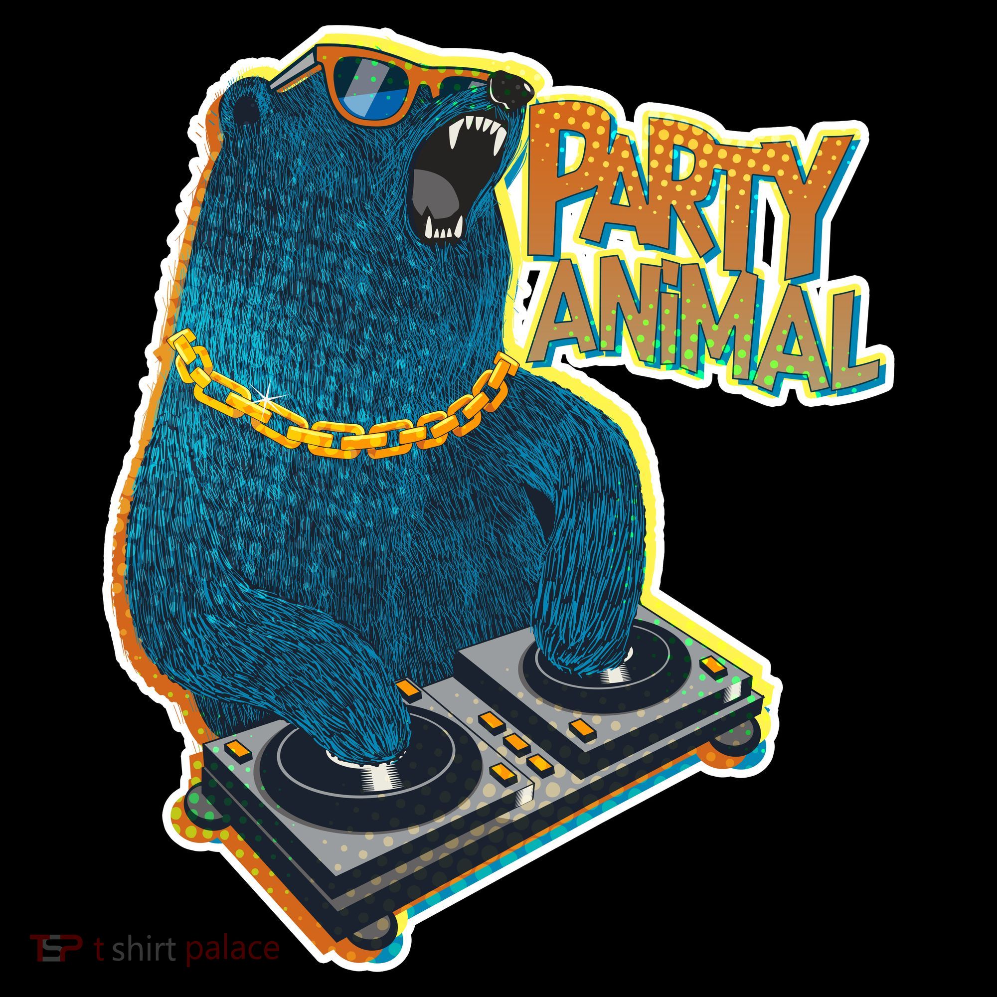 Party Animal - DJ Bear Toddler Hoodie