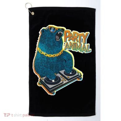 Party Animal - DJ Bear Golf Towel
