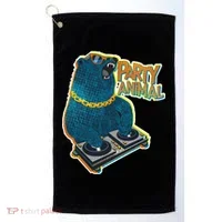 Party Animal - DJ Bear Golf Towel thumb 0