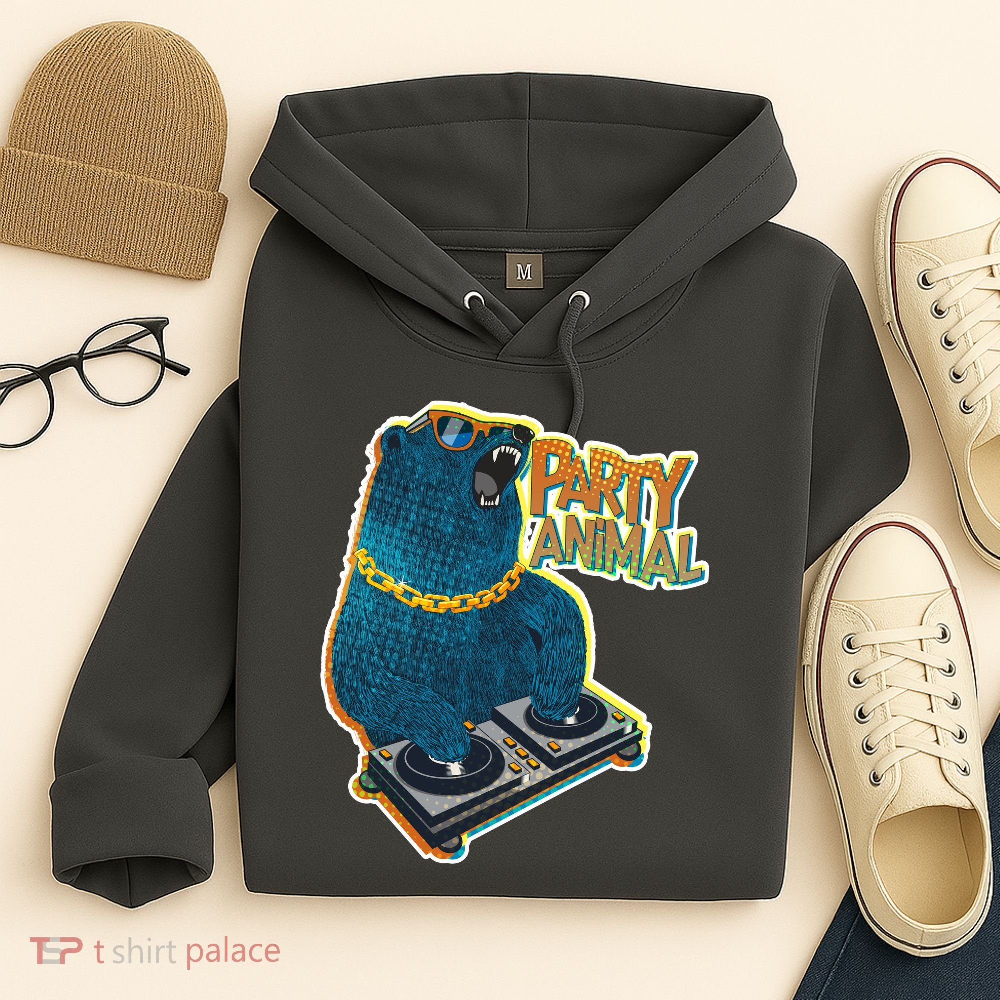 Party Animal - DJ Bear Hoodie