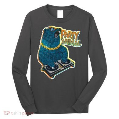 Party Animal - DJ Bear Long Sleeve Shirt