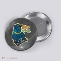 Party Animal - DJ Bear Button thumb 0