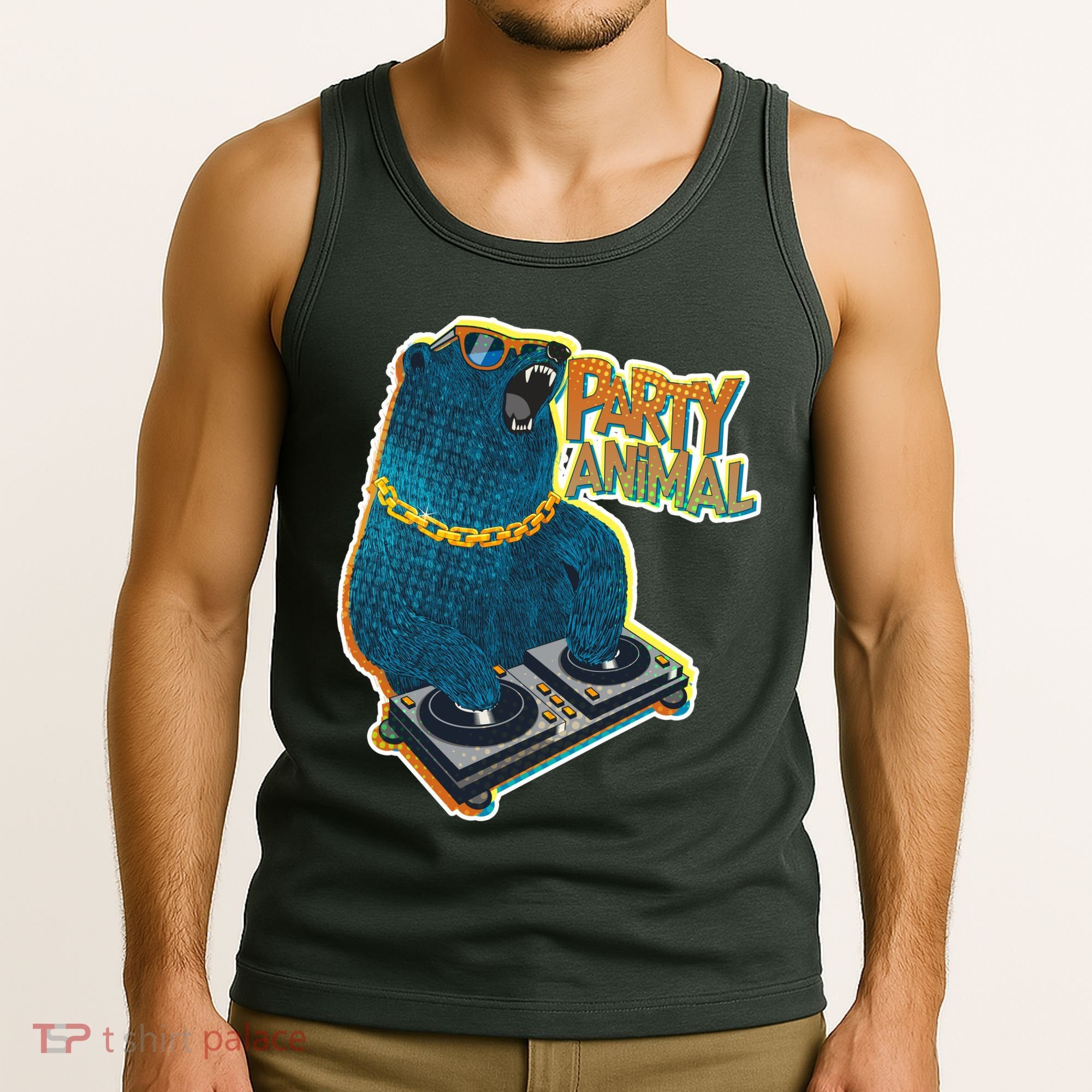 Party Animal - DJ Bear Tank Top