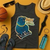 Party Animal - DJ Bear Tank Top thumb 4