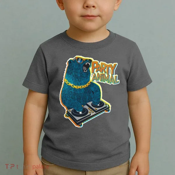 Party Animal - DJ Bear Toddler T-Shirt