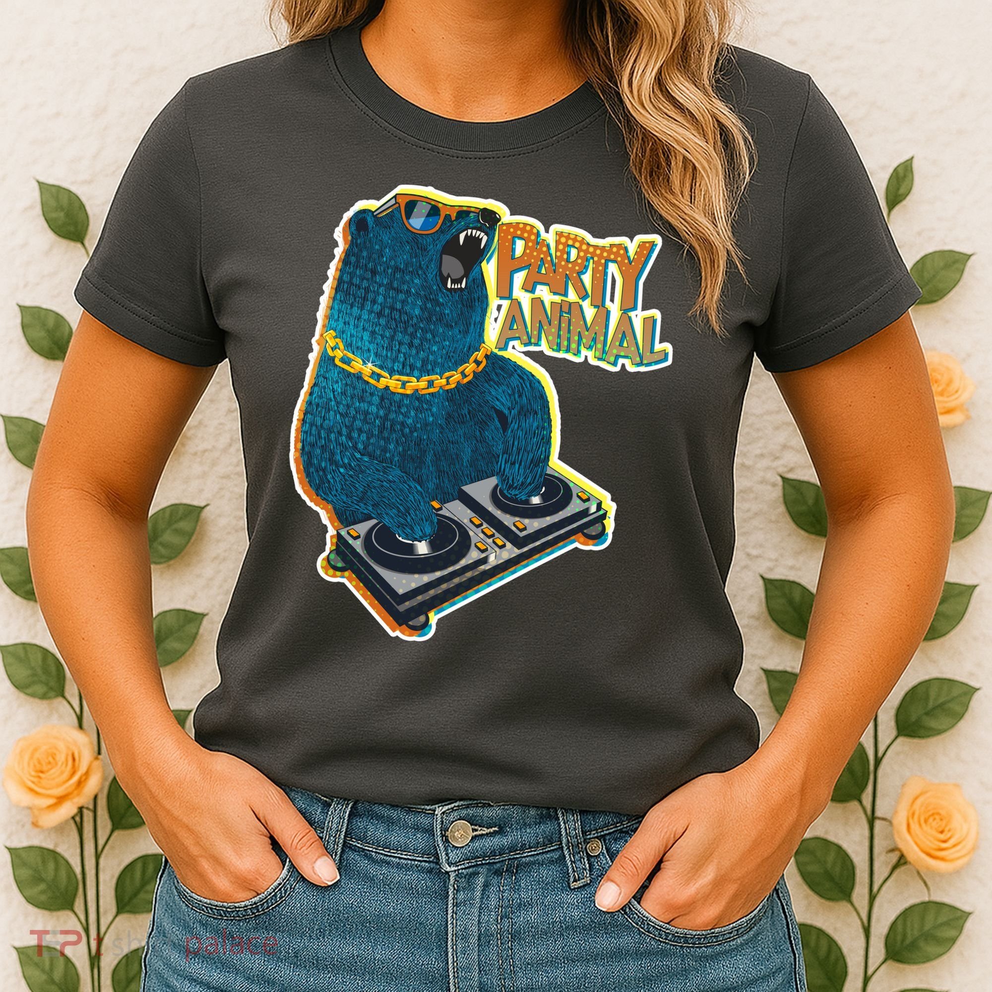 Party Animal - DJ Bear Women's T-Shirt