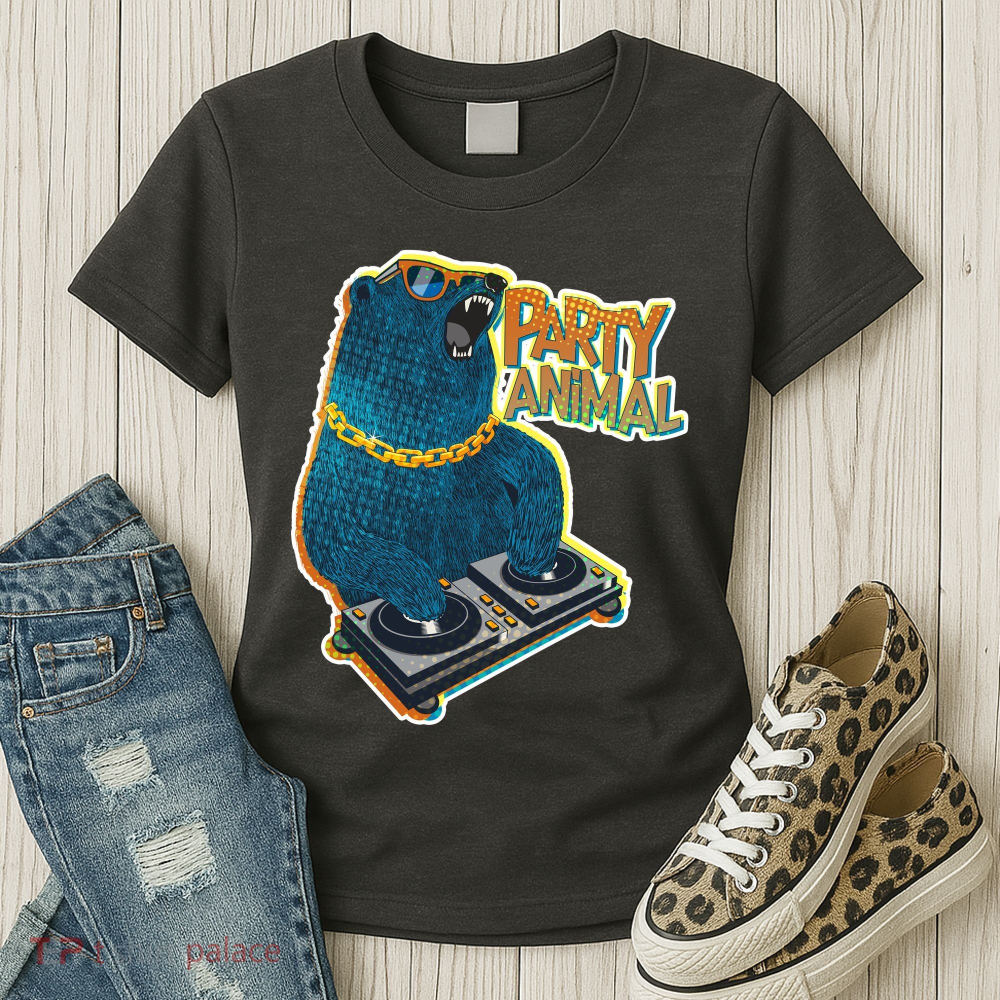 Party Animal - DJ Bear Women's T-Shirt