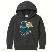 Party Animal - DJ Bear Kids Hoodie thumb 0