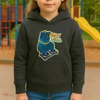 Party Animal - DJ Bear Kids Hoodie thumb 3