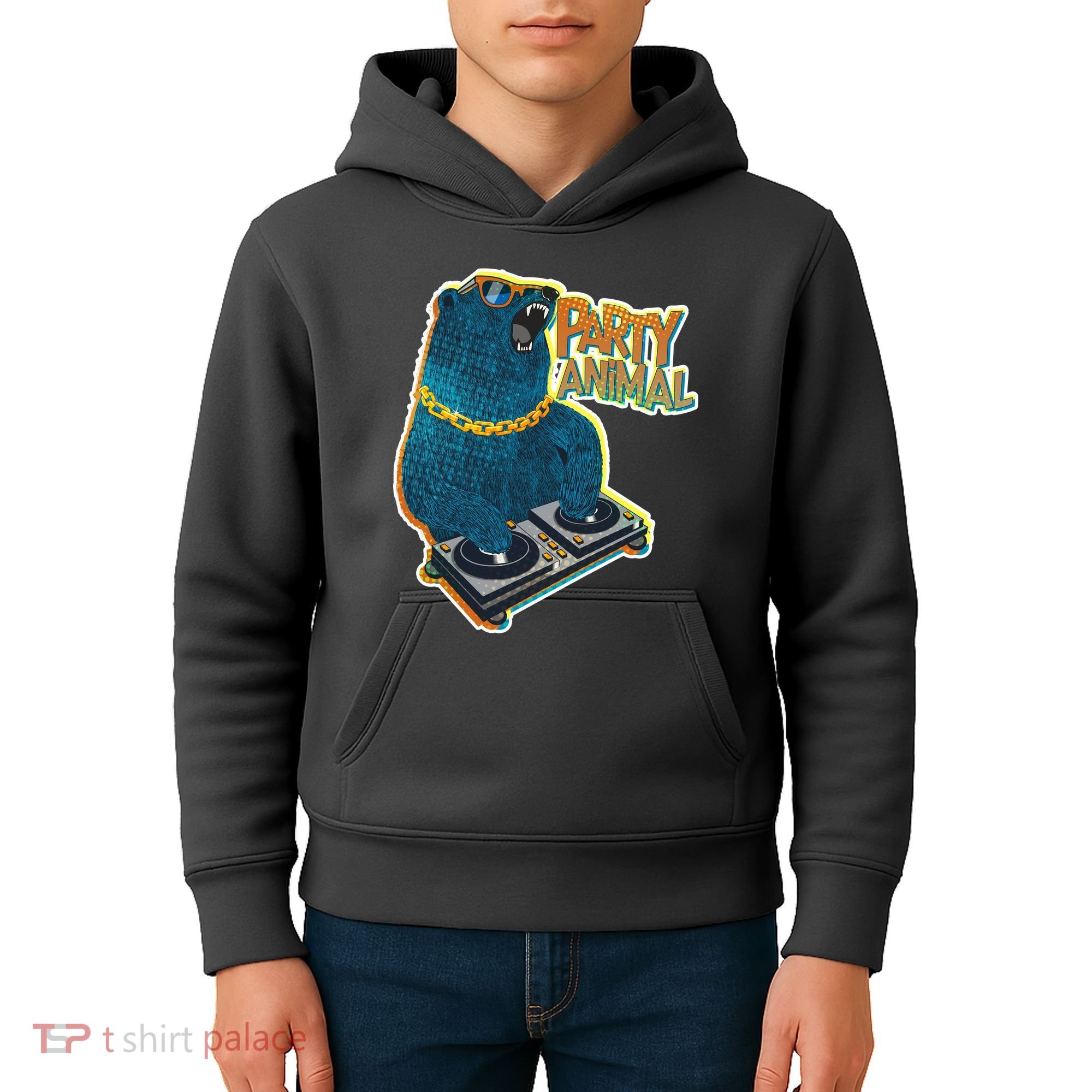 Party Animal - DJ Bear Kids Hoodie
