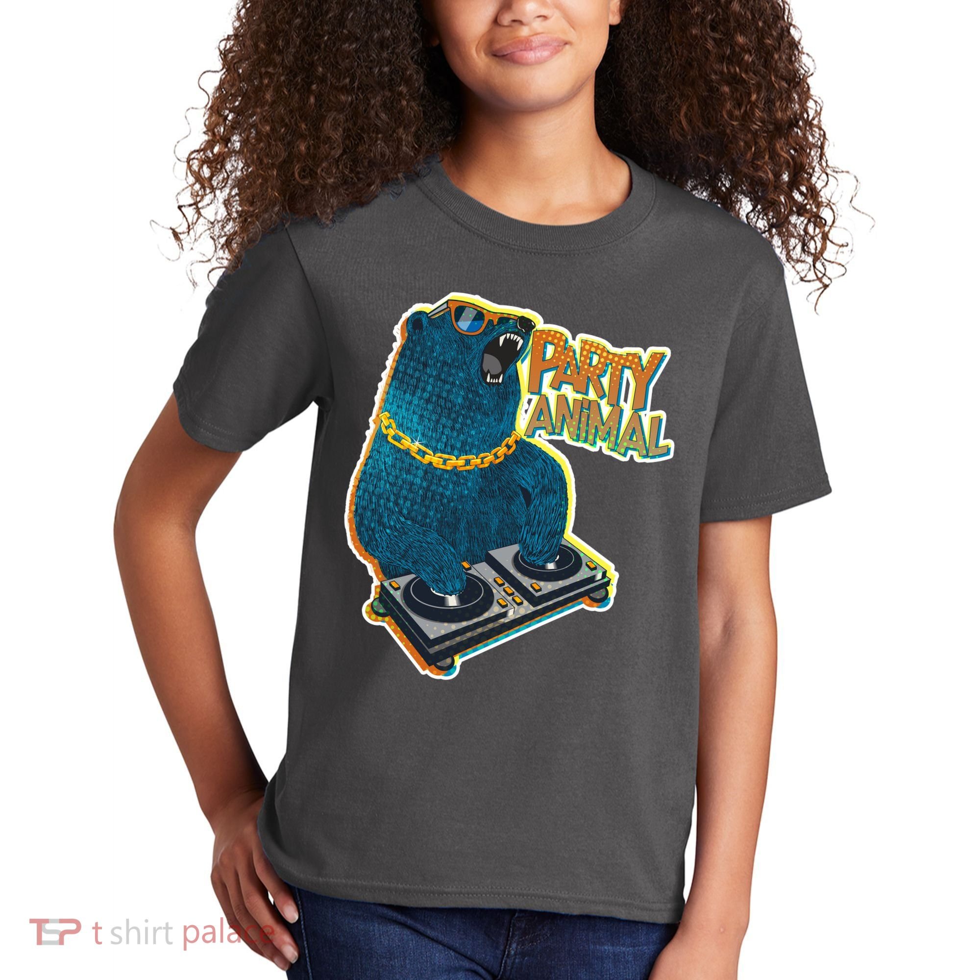 Party Animal - DJ Bear Kids T-Shirt