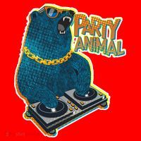 Party Animal - DJ Bear Santa Hat thumb 1
