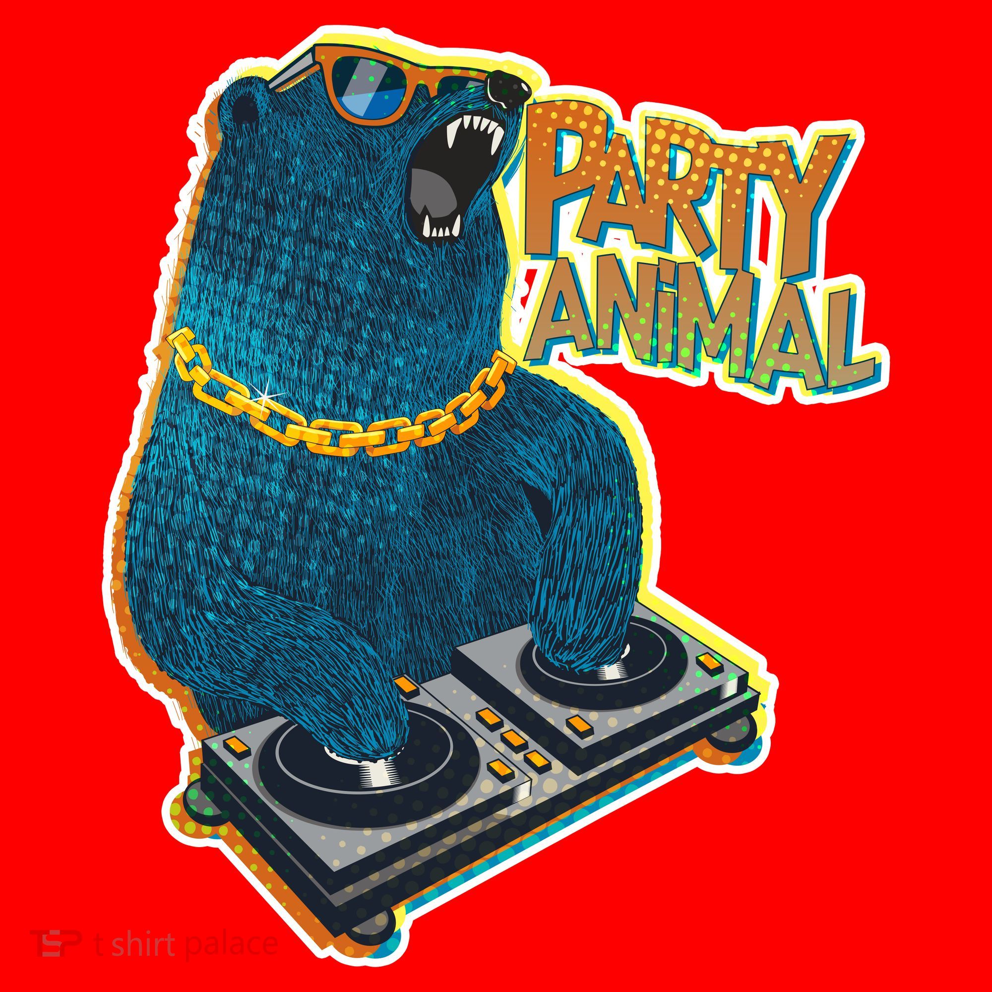 Party Animal - DJ Bear Santa Hat