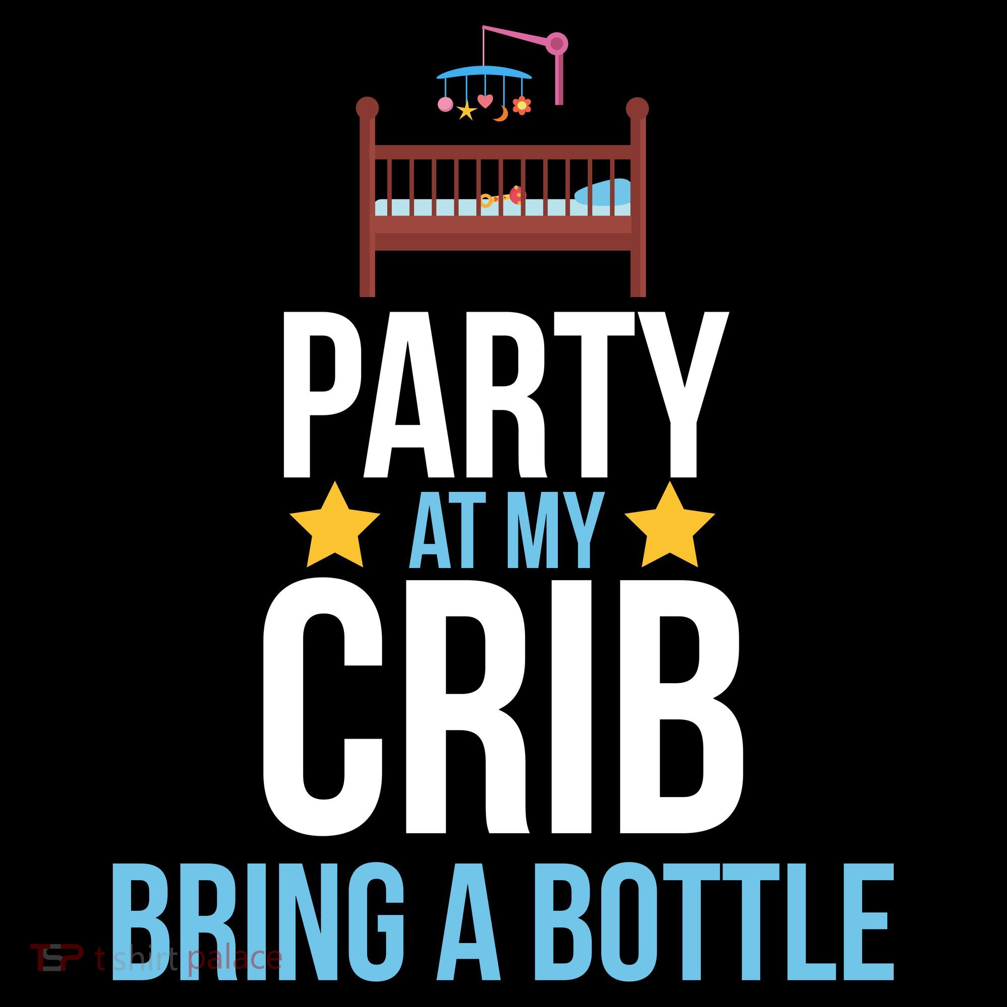 Party At My Crib Bring A Bottle Coaster