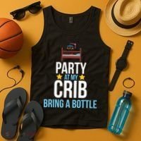 Party At My Crib Bring A Bottle Tank Top thumb 4