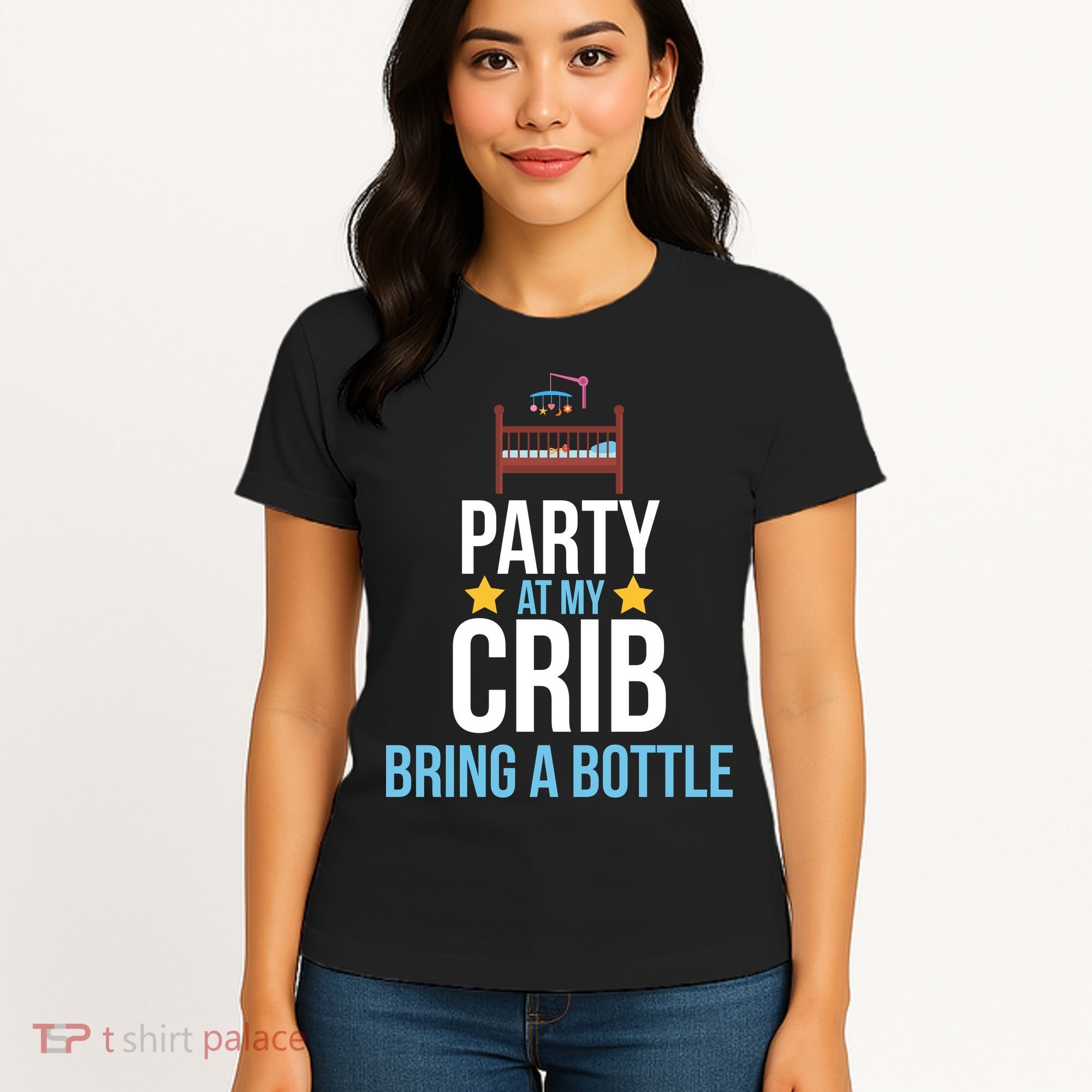Party At My Crib Bring A Bottle Women's T-Shirt