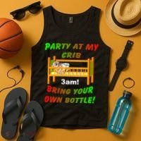 Party At My Crib Bring Your Own Bottle Tank Top thumb 4