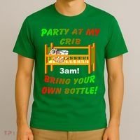 Party At My Crib Bring Your Own Bottle T-Shirt thumb 3