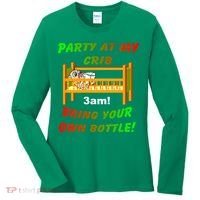 Party At My Crib Bring Your Own Bottle Women's Long Sleeve Shirt thumb 0