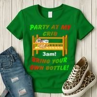 Party At My Crib Bring Your Own Bottle Women's T-Shirt thumb 3