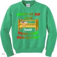 Party At My Crib Bring Your Own Bottle Kids Sweatshirt thumb 0