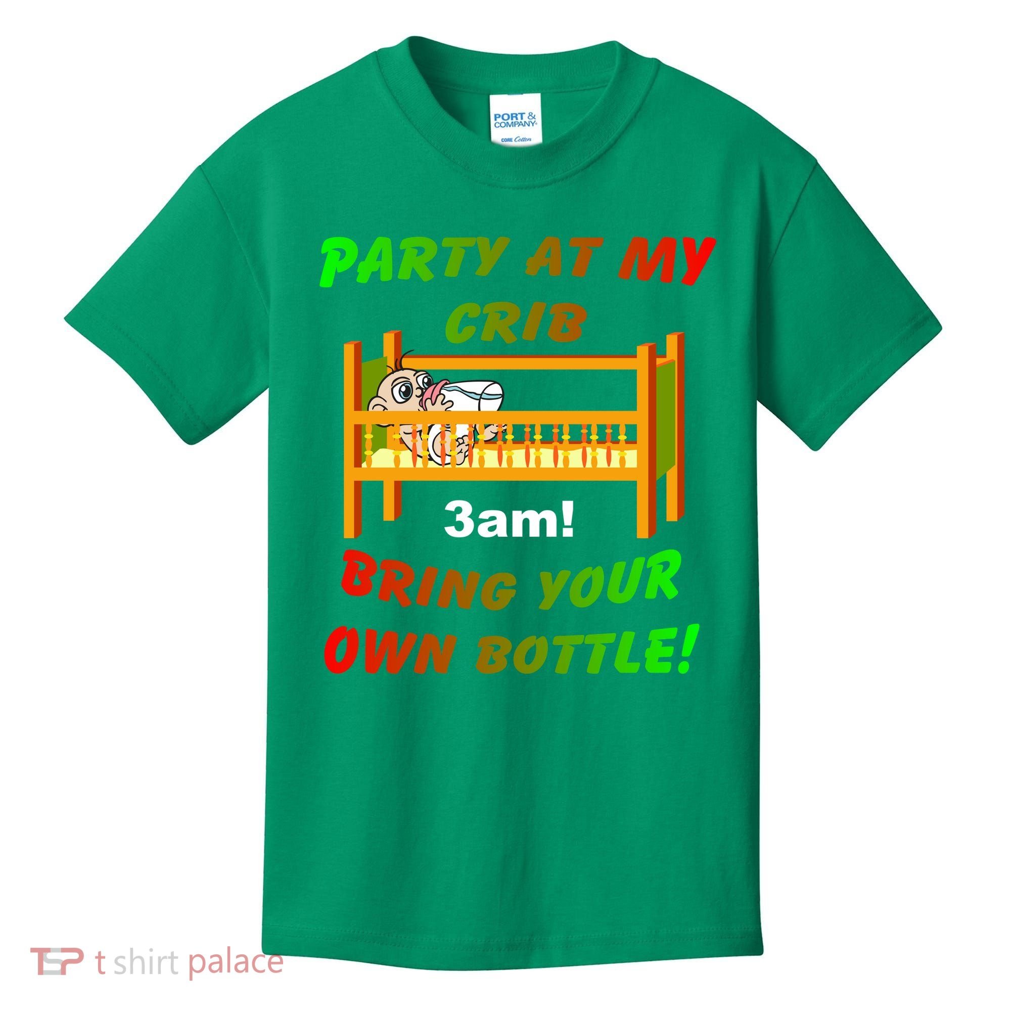 Party At My Crib Bring Your Own Bottle Kids T-Shirt