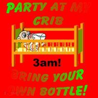 Party At My Crib Bring Your Own Bottle Santa Hat thumb 1