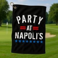 Party at Napoli's Golf Towel thumb 1