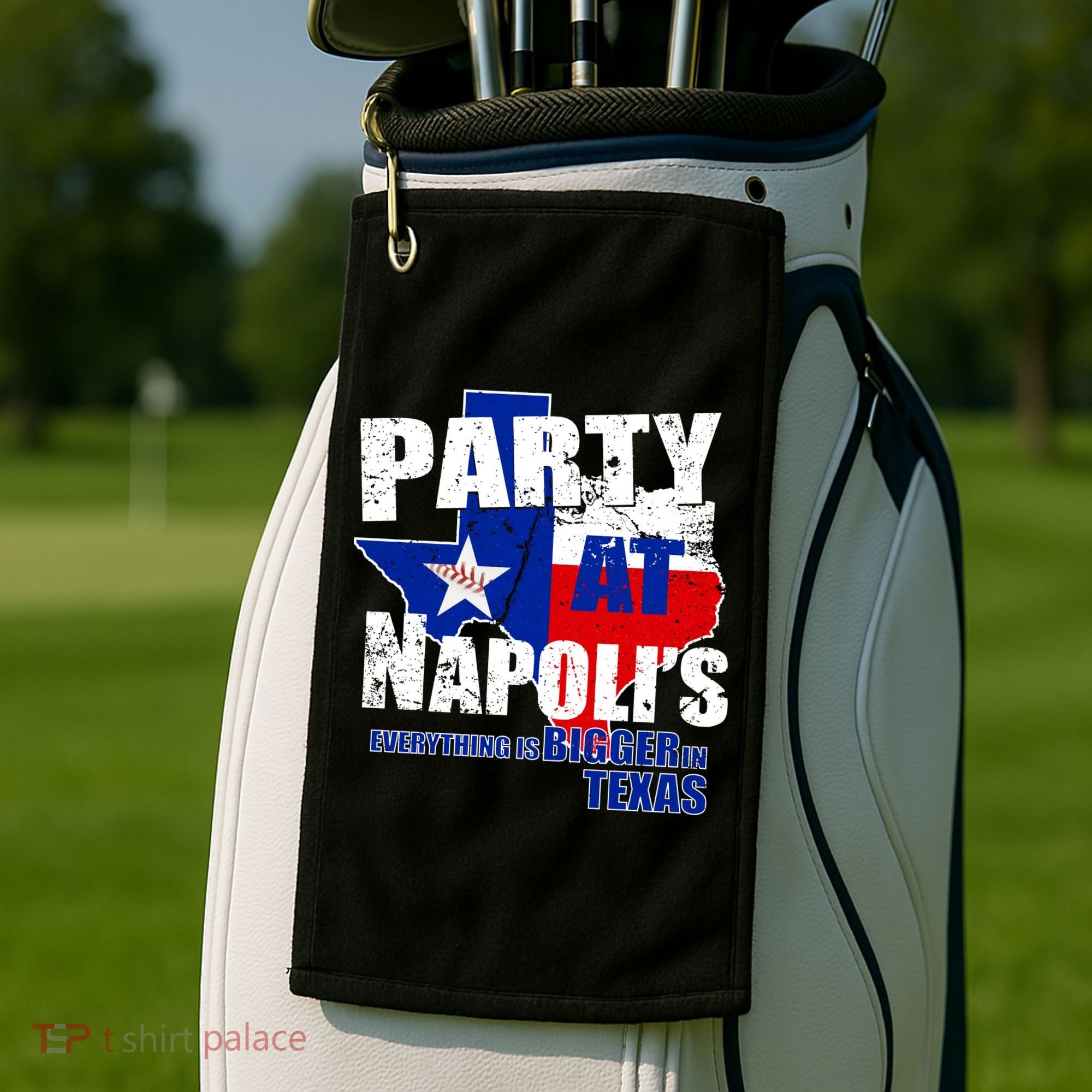 Party at Napoli's Everything Is Bigger In Texas Golf Towel