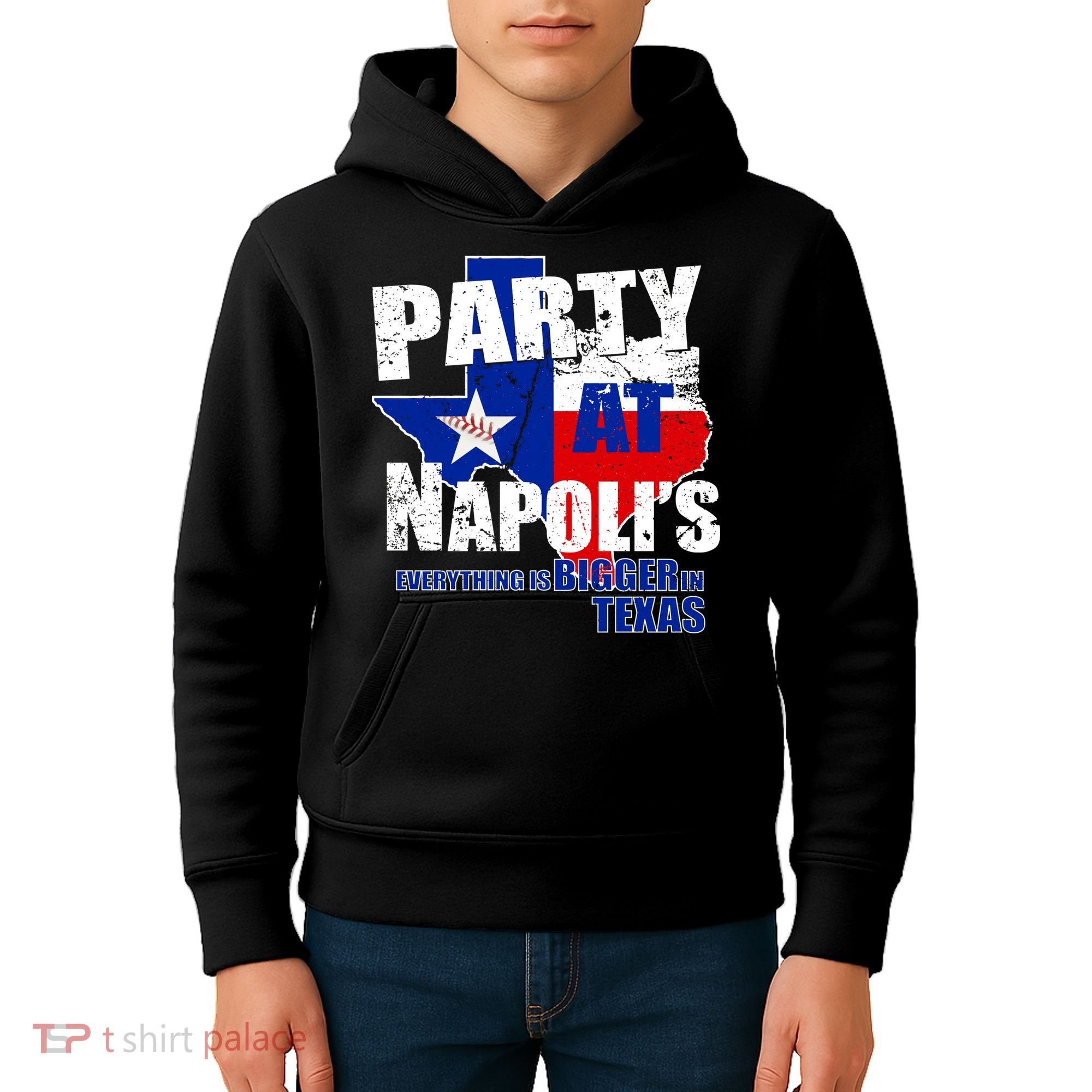 Party at Napoli's Everything Is Bigger In Texas Kids Hoodie