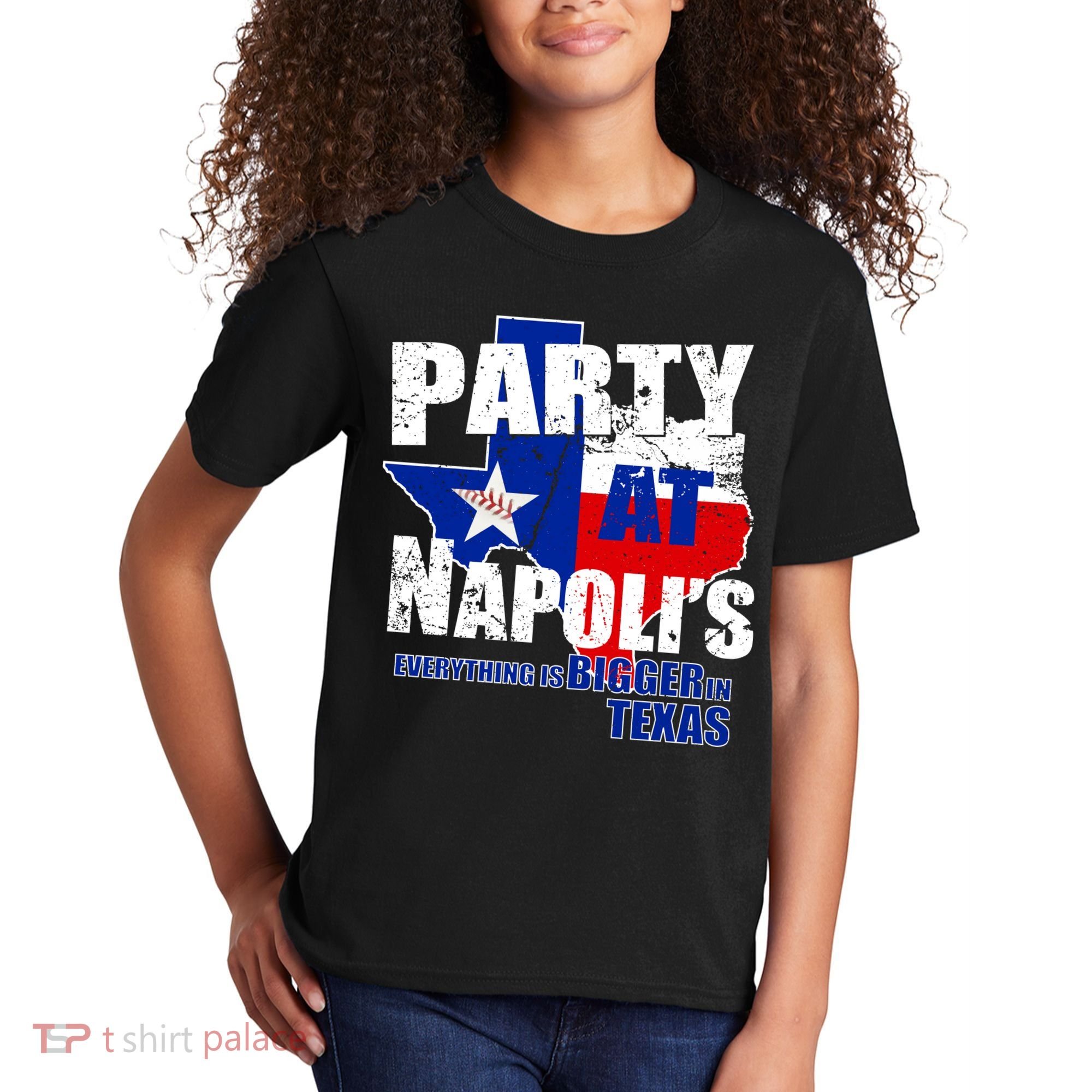 Party at Napoli's Everything Is Bigger In Texas Kids T-Shirt