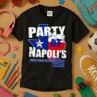Party at Napoli's Everything Is Bigger In Texas Kids T-Shirt thumb 3