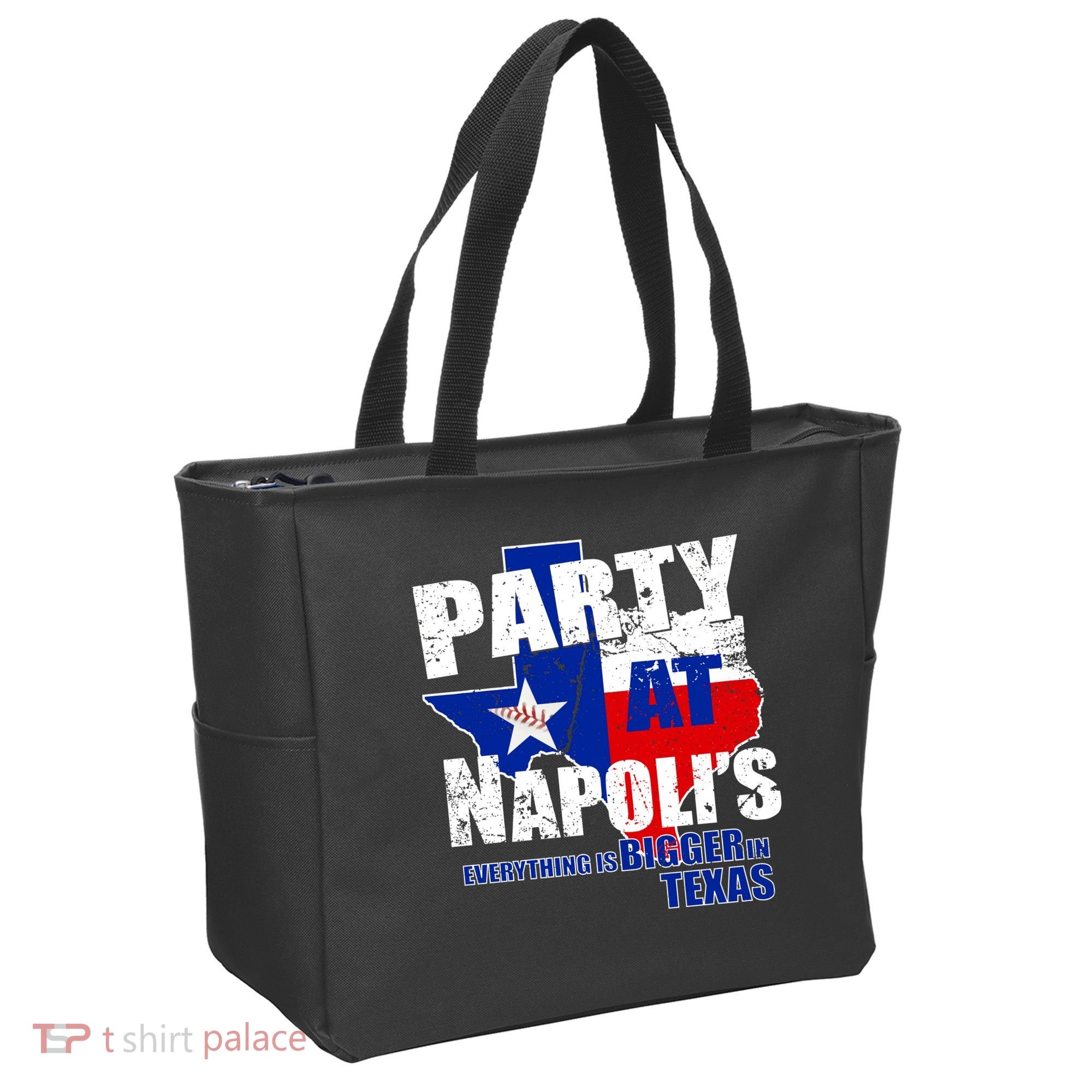 Party at Napoli's Everything Is Bigger In Texas Tote Bag
