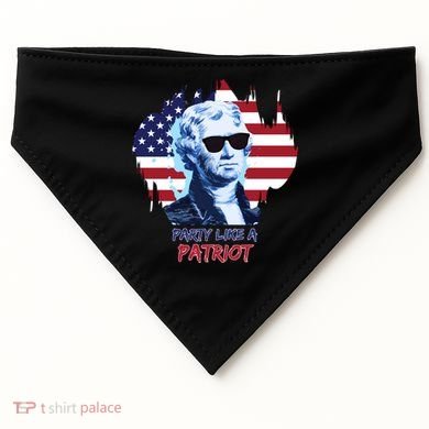 Party Like A Patriot USA-Made Doggie Bandana
